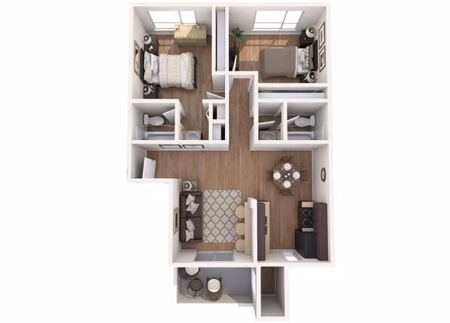 2 Beds • 2 Bath 246 floor plan