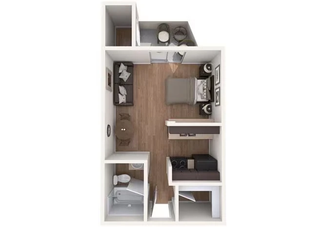 Studio • 1 Bath 109 floor plan