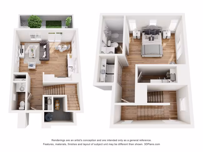 1 Bed • 1 Bath 097 floor plan