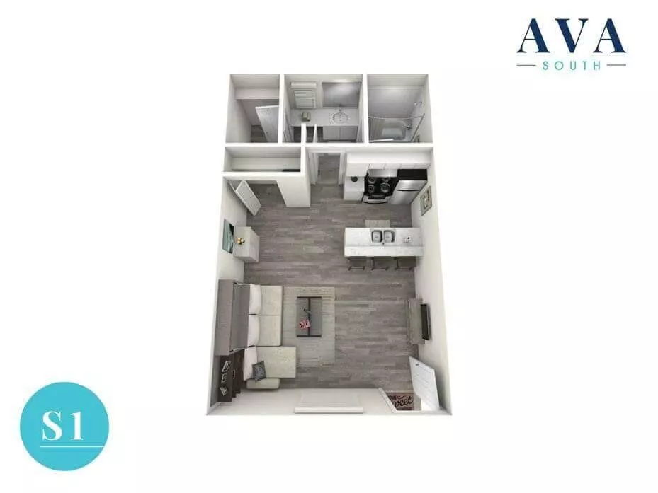 Studio • 1 Bath 226 floor plan