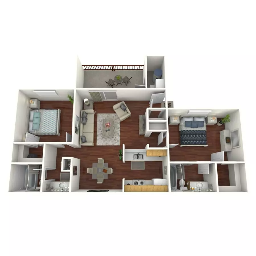 1 Bed • 1 Bath 203 floor plan