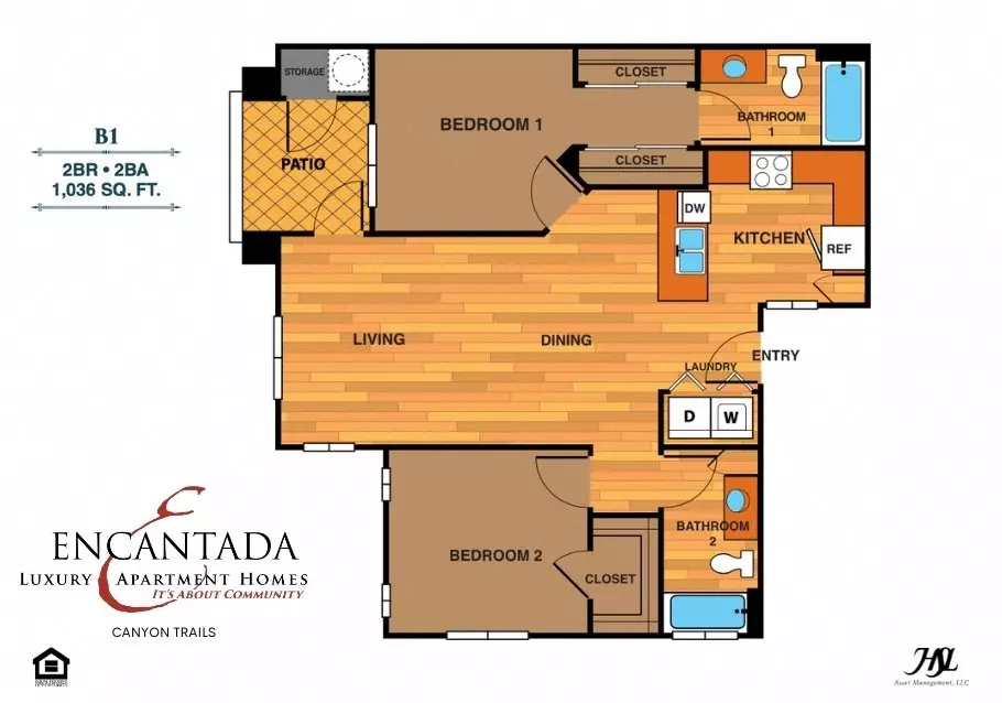 Unit 1116 2060 floor plan
