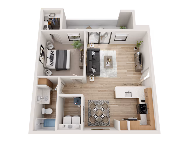 1 Bed • 1 Bath 2006 floor plan