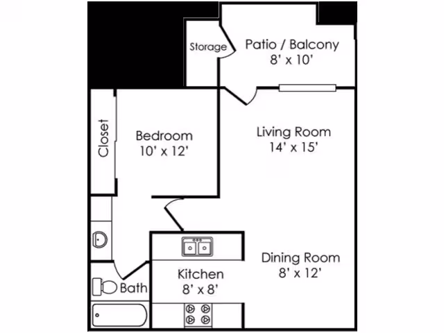 A2 2090A floor plan