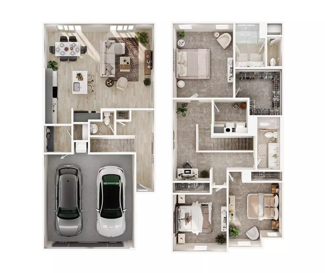 3 Beds • 2 Bath 53 floor plan