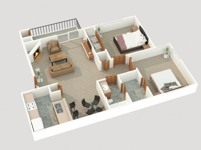2x1 Top Floor G06 floor plan