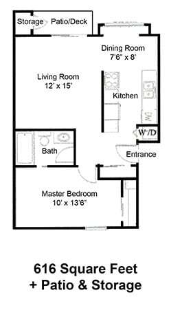 1x1 D203 floor plan