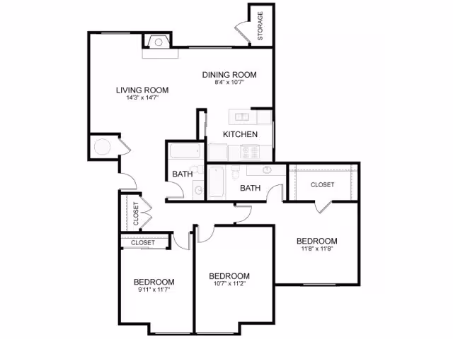 Rainier EE-201 floor plan