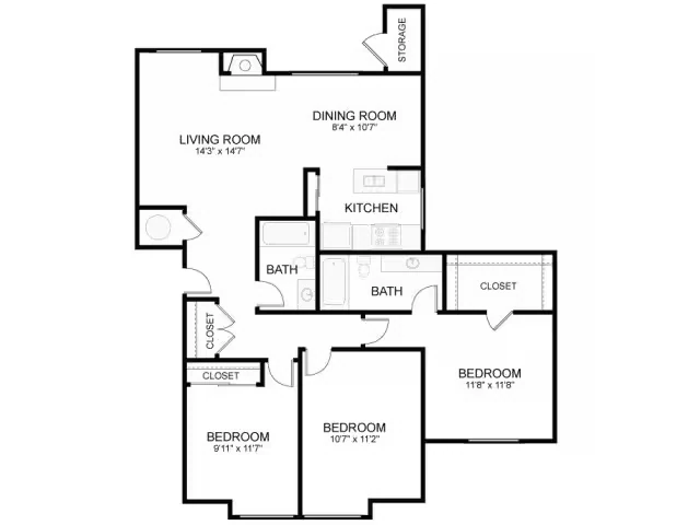 Rainier DD-306 floor plan
