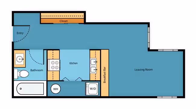 Studio B_204 floor plan