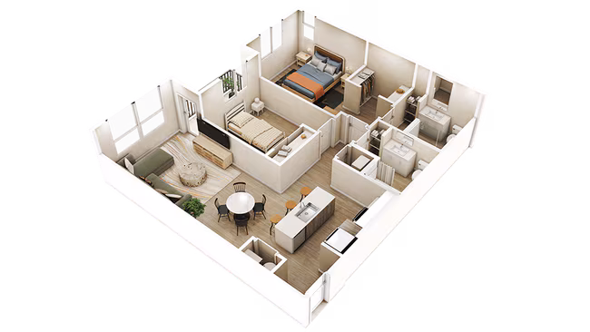 Oak F203 floor plan