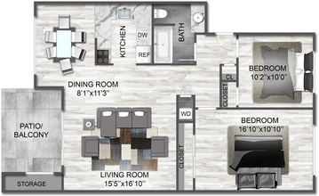 Redwood 220-105 floor plan