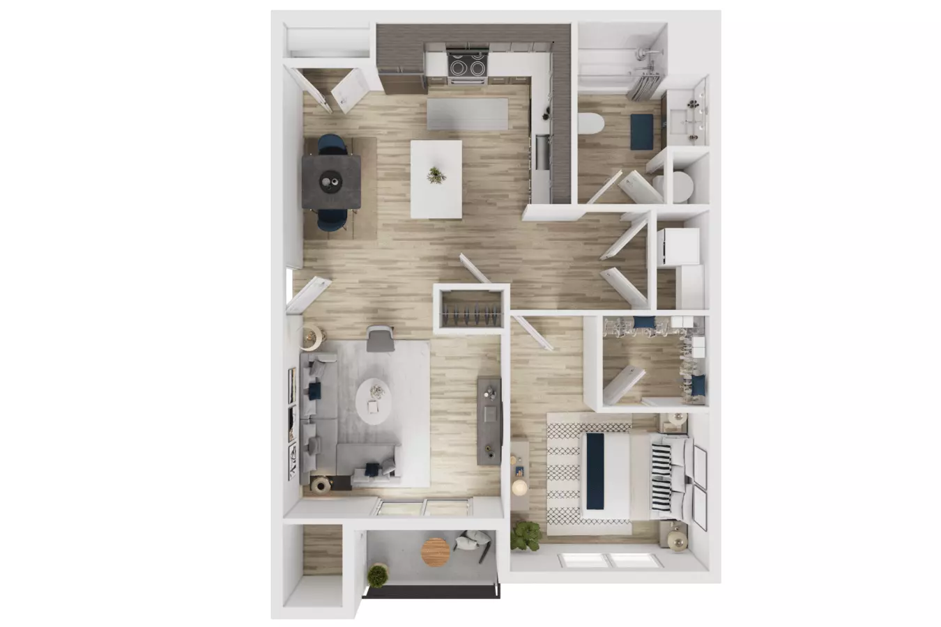 Pilchuck - 1x1 C-107 floor plan