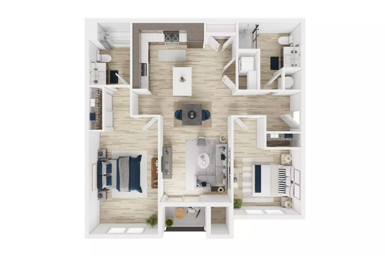 Unit D-204 D-204 floor plan