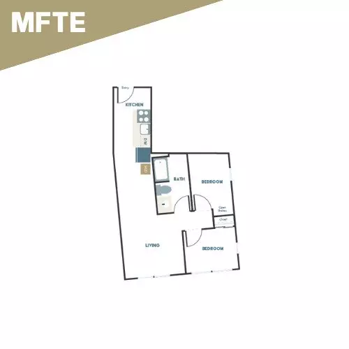 2x1 - D3 301 floor plan