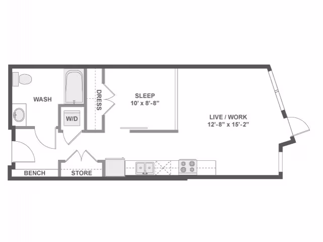 A2LW South-244 floor plan