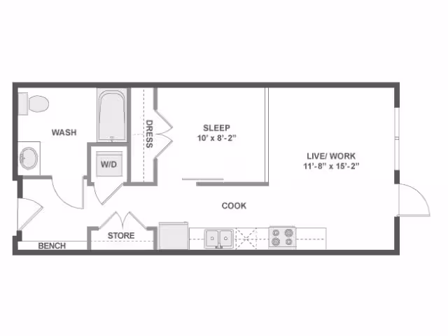 E1LW North-163 floor plan