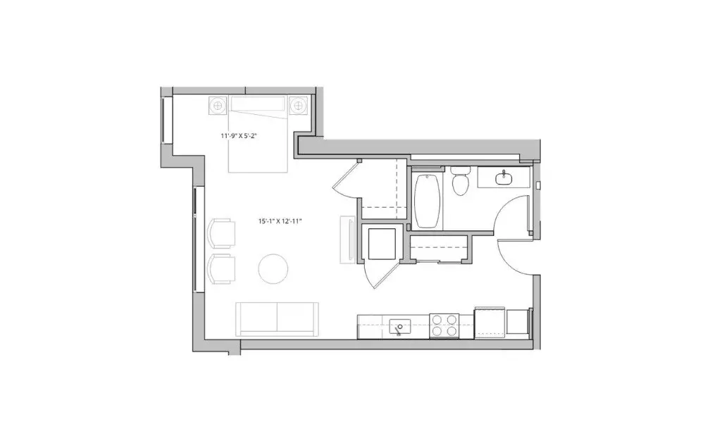 Unit 410 421 floor plan