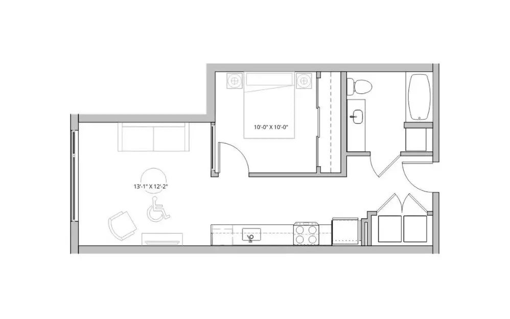Unit 552 535 floor plan