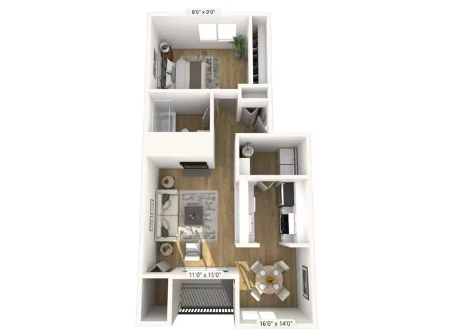 1x1Cc X305 floor plan