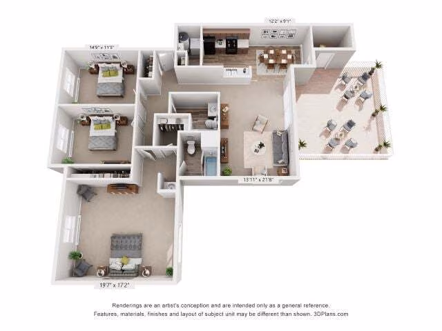 3x2b 28204 floor plan