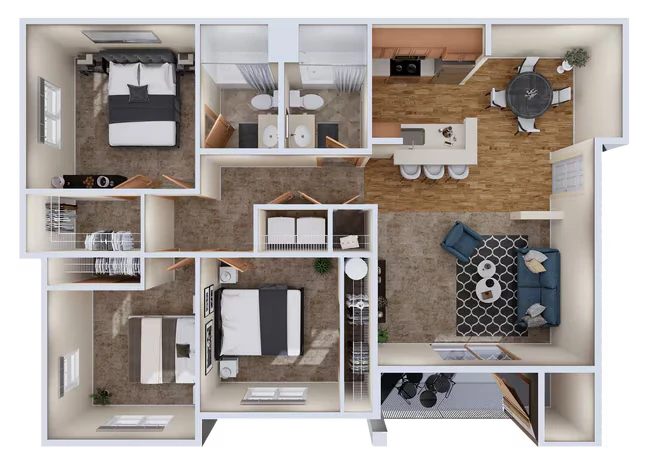 Unit B402 B402 floor plan