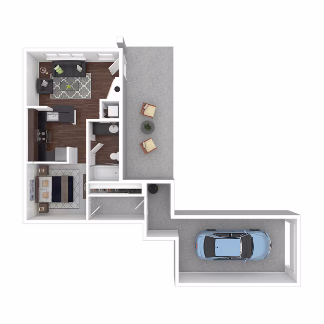 Studio 11-103 floor plan