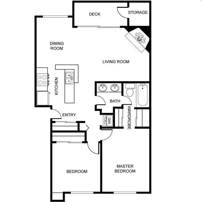 2x1 B 2526-C floor plan