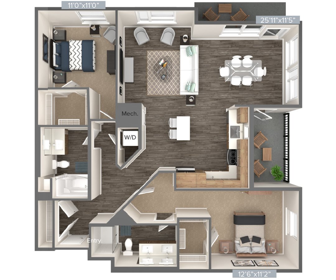 Unit 208 208 floor plan