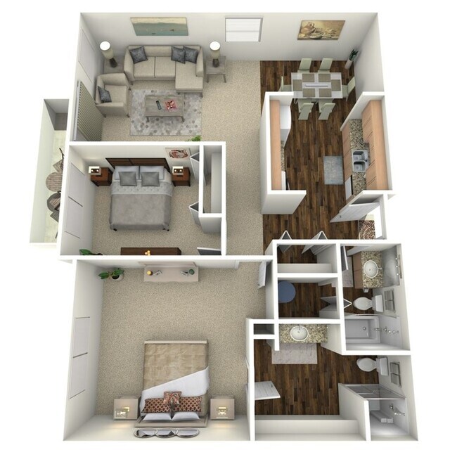 2X2 315 floor plan