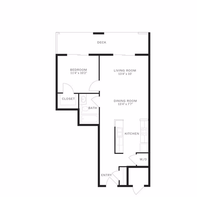 1D 1-434 floor plan