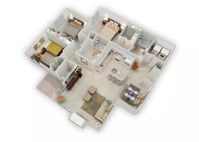 Unit H-405 H-405 floor plan