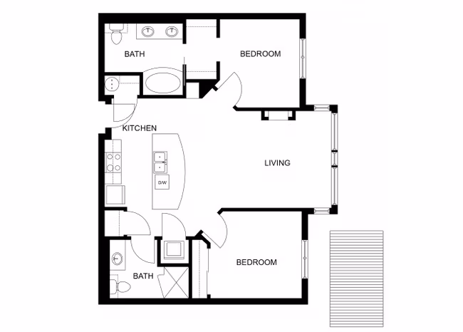 Unit E218 B113 floor plan