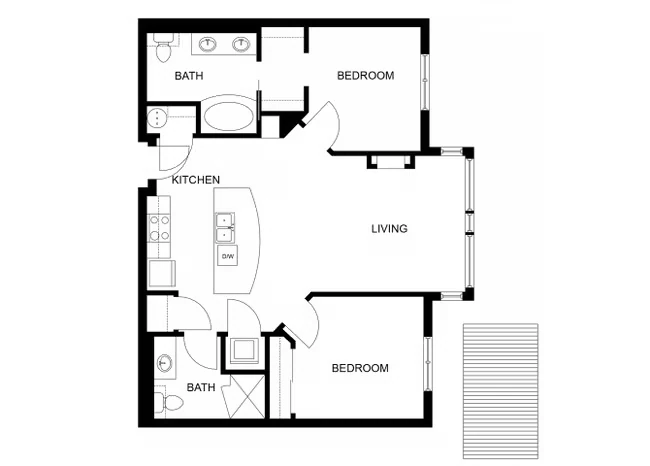 Unit J205 J205 floor plan