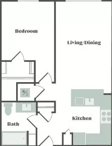 Unit D-521 D-521 floor plan