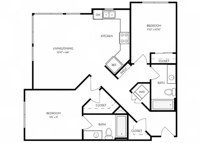 C1 607 floor plan