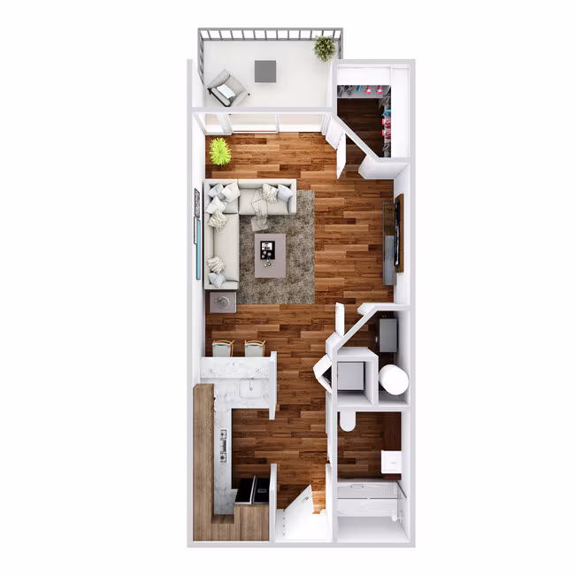 Studio 118 floor plan