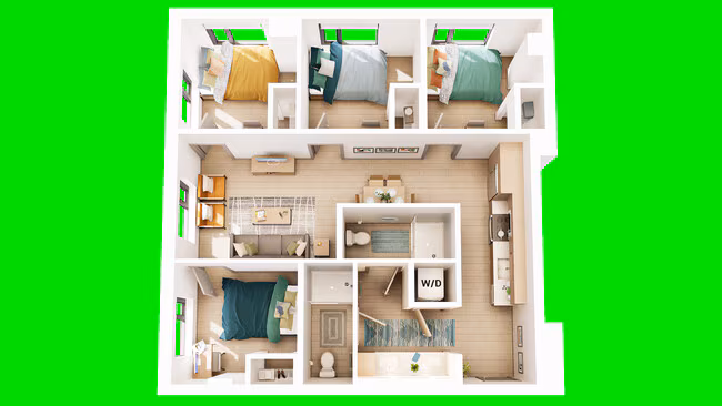 D2 High Floor Private floor plan
