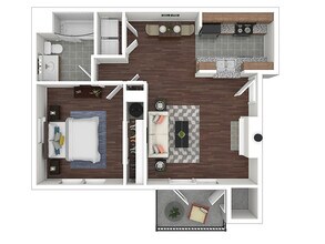 1x1 E-102 floor plan
