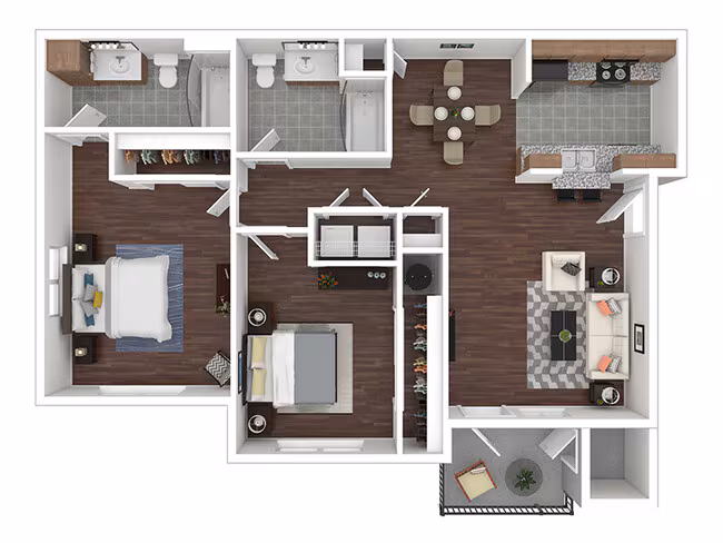 2x2 J-204 floor plan