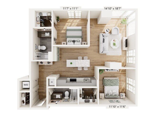 Unit 1108 1108 floor plan