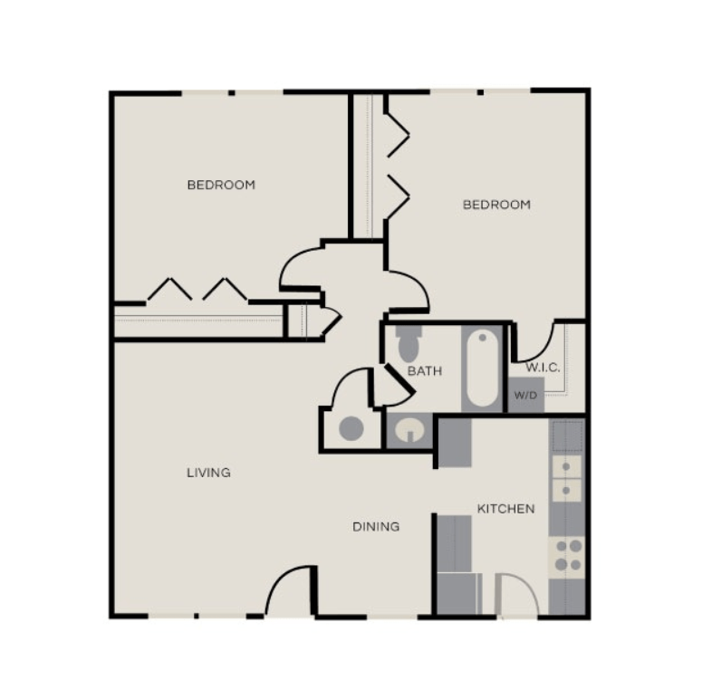 Unit F241 C222 floor plan