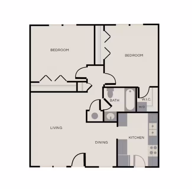2x1.5 Townhome F246 floor plan