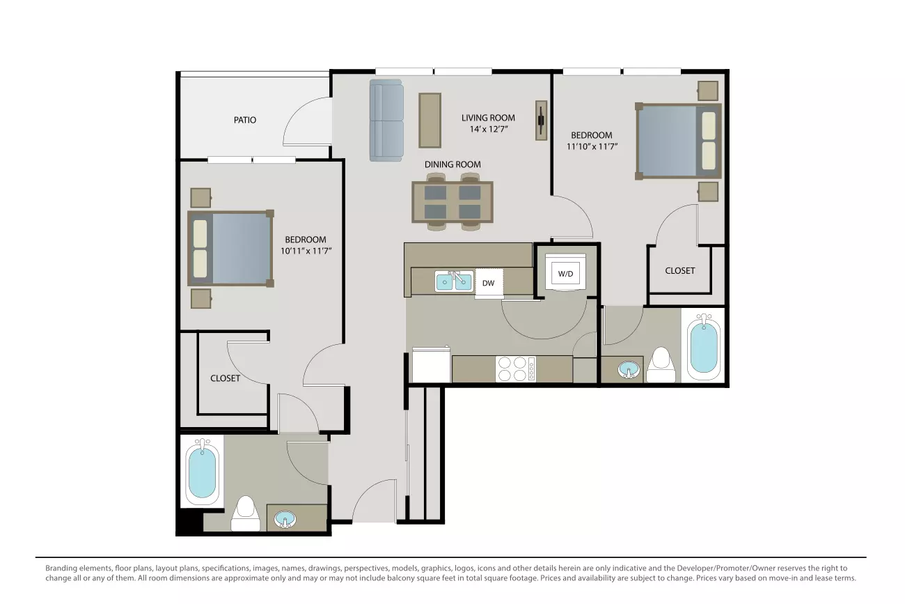 Unit B311 B311 floor plan