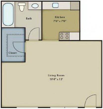 Studio floor plan