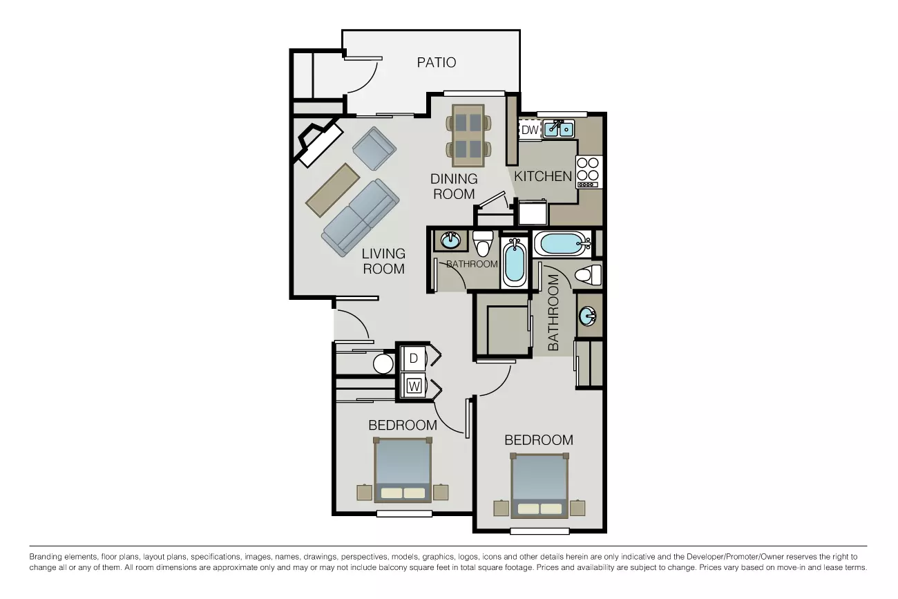 Unit J105 J105 floor plan