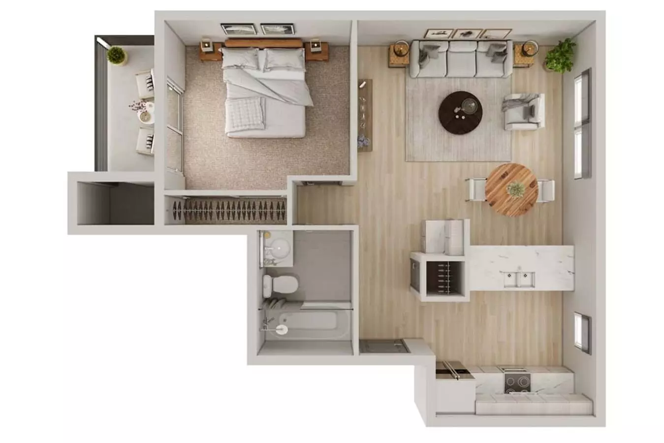 201 1X1 T 268 floor plan
