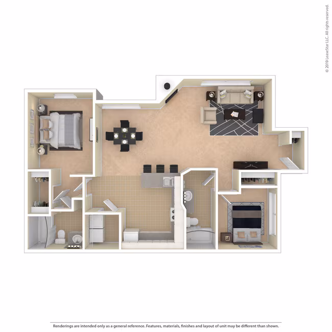 2x2L 05B floor plan