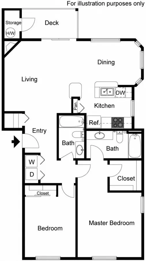 Unit H204 C303 floor plan