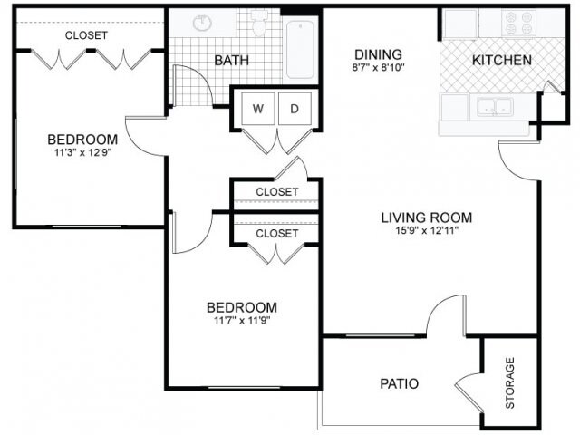 2x1 C-301 floor plan